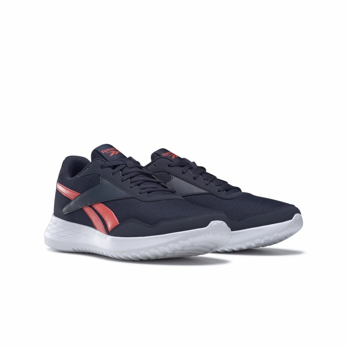 Sophisticated Look Sporty Casual REEBOK GY1442 ENERGEN LITE MN'S (Medium) Navy/Orange/White Mesh Running Shoes
