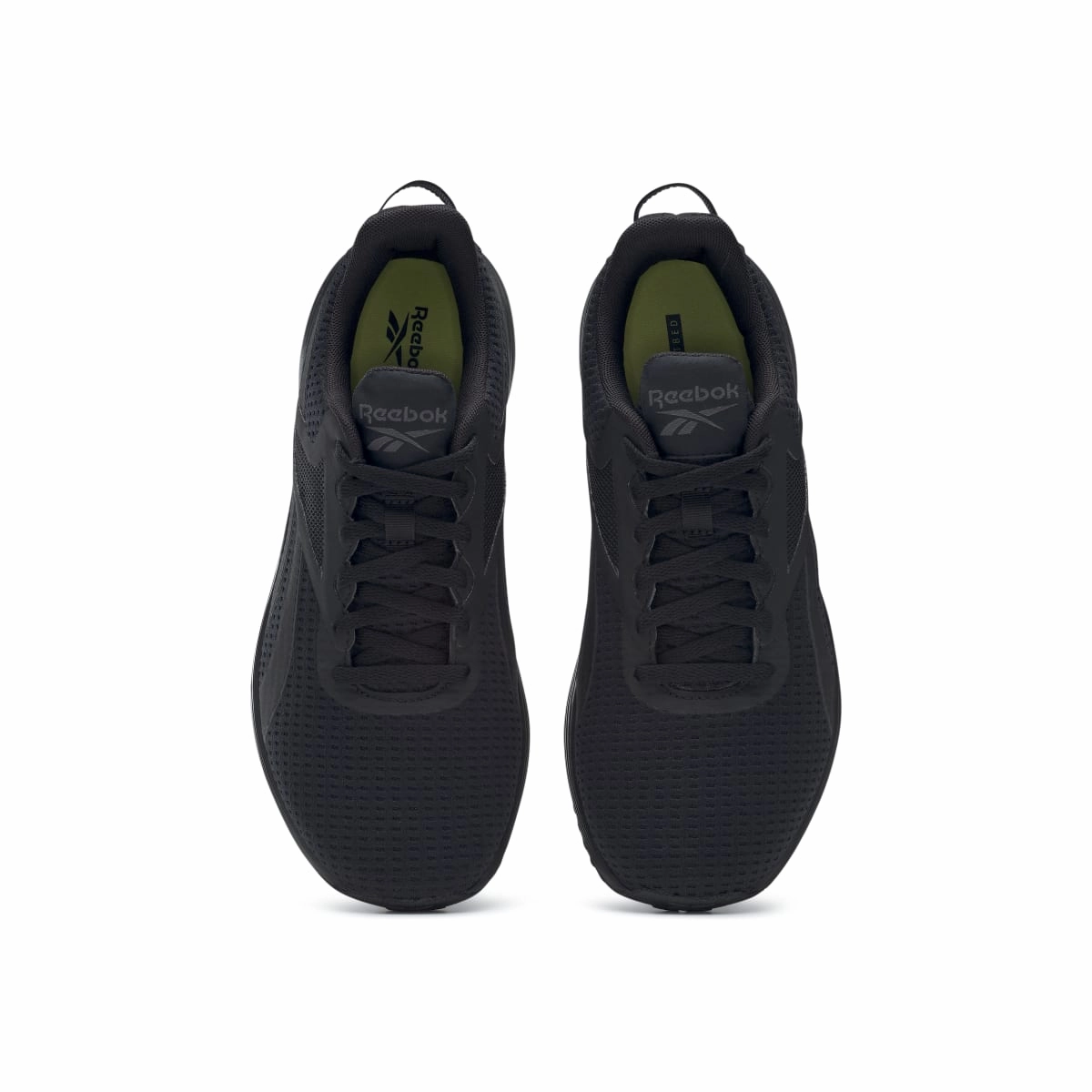 REEBOK GY3977 LITE PLUS 3 WMN'S (Medium) Black/Grey/Yellow Mesh Running Shoes Comfort Tech