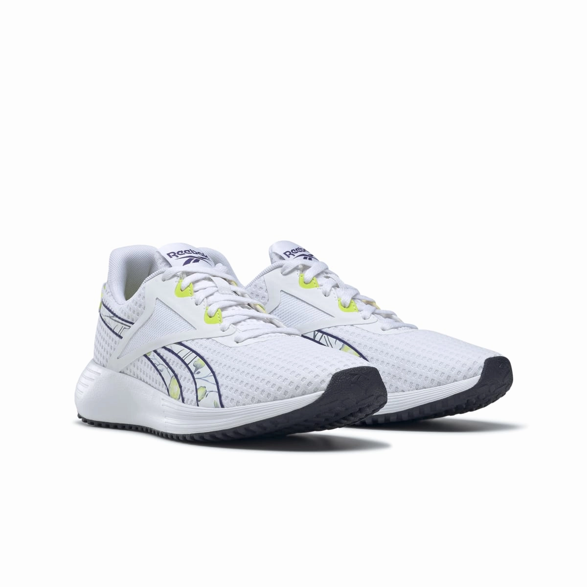 REEBOK GY3978 LITE PLUS 3 WMN'S (Medium) White/Purple/Yellow Mesh Running Shoes minimalist shoes lugged outsole shoes