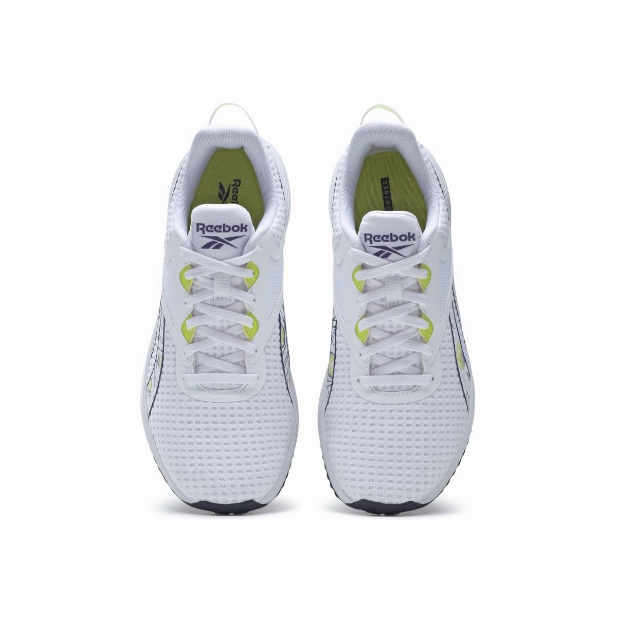 Daily Wear REEBOK GY3978 LITE PLUS 3 WMN'S (Medium) White/Purple/Yellow Mesh Running Shoes