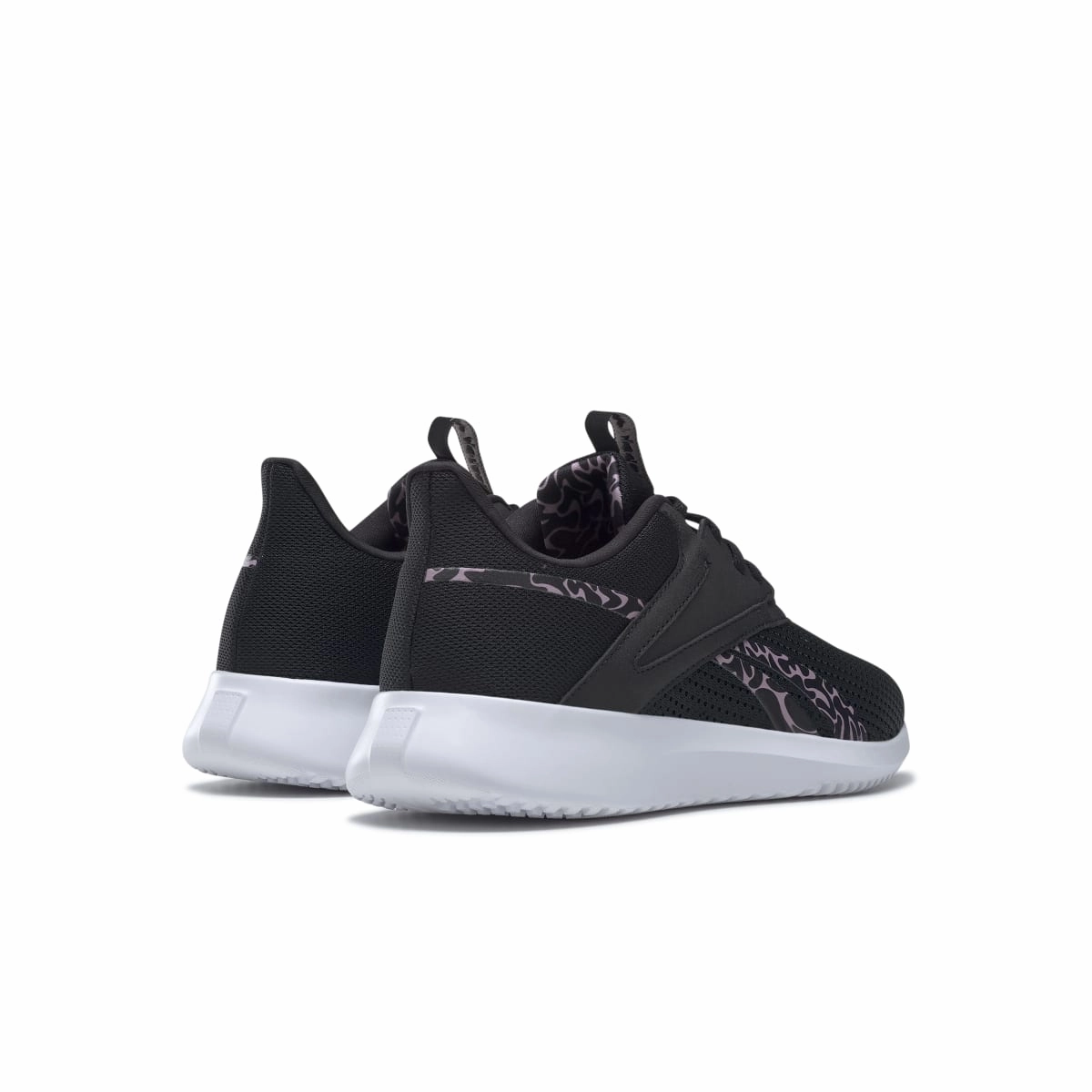 Desert Step Morning Walk REEBOK GY4052 FLUXLITE WMN'S (Medium) Black/Lilac/Quartz Mesh Running Shoes