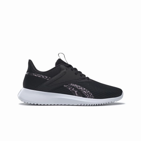 Enhanced silhouette REEBOK GY4052 FLUXLITE WMN'S (Medium) Black/Lilac/Quartz Mesh Running Shoes
