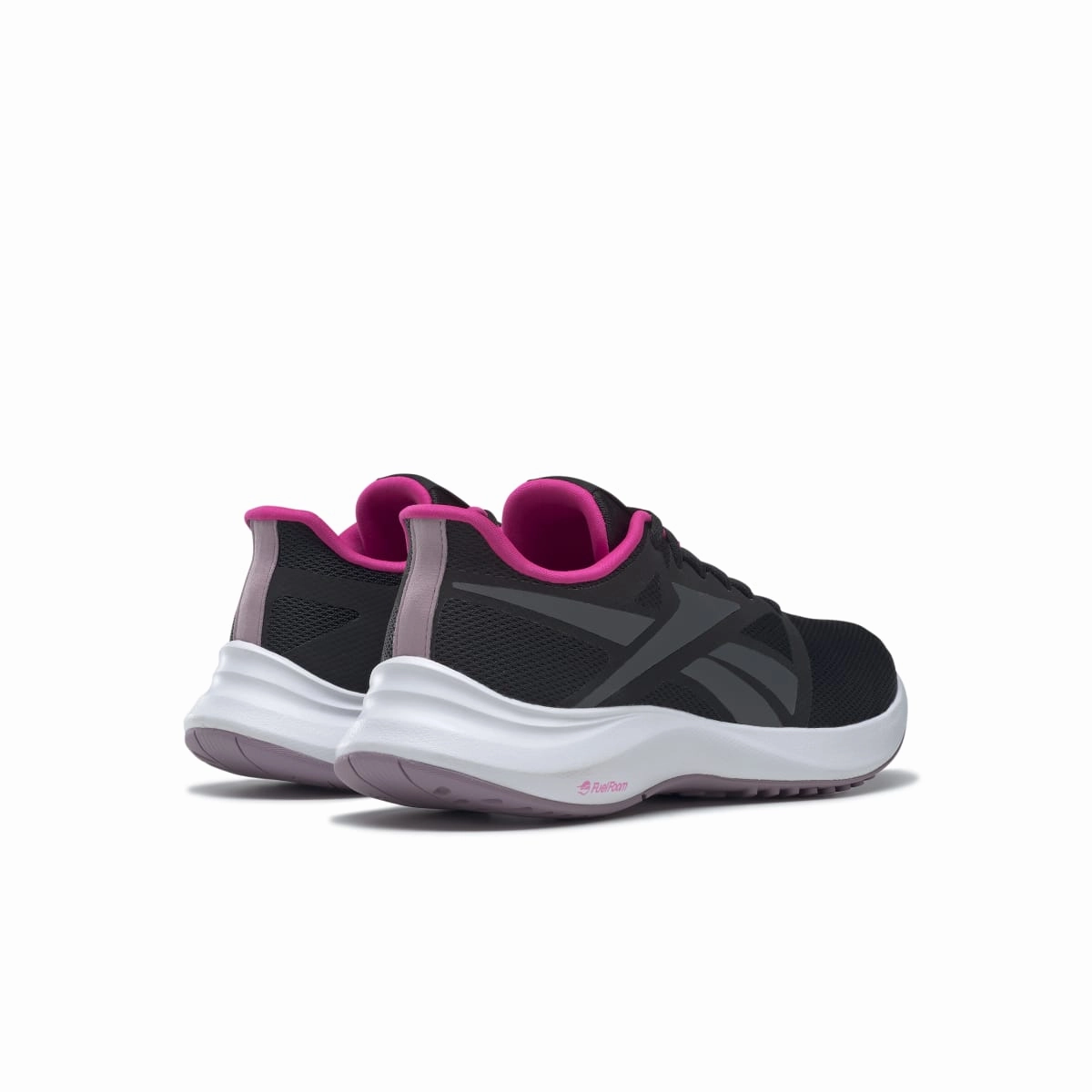 bounce - providing shoes REEBOK GY4086 RUNNER 5.0 WMN'S (Medium) Black/Grey/Lilac Mesh Running Shoes