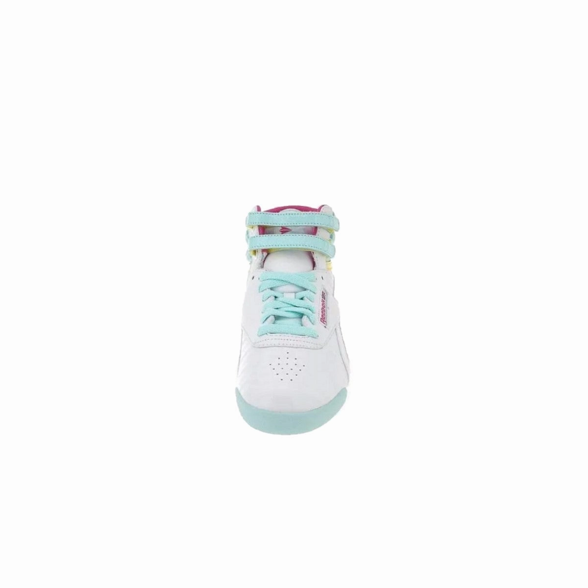 Coast Step REEBOK V63067 F/S HI JR'S (Medium) White/Pink/Cool Blue Leather Lifestyle Boots