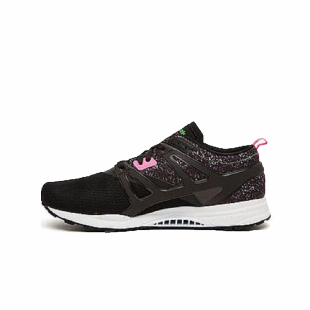 Wood Hike REEBOK V63497 VENTILATOR ADAPT GRAPHIC MN'S (Medium) Black/Green/Pink Mesh/Leather Running Shoes