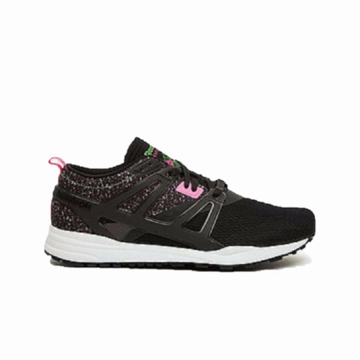 Sport Influence REEBOK V63497 VENTILATOR ADAPT GRAPHIC MN'S (Medium) Black/Green/Pink Mesh/Leather Running Shoes