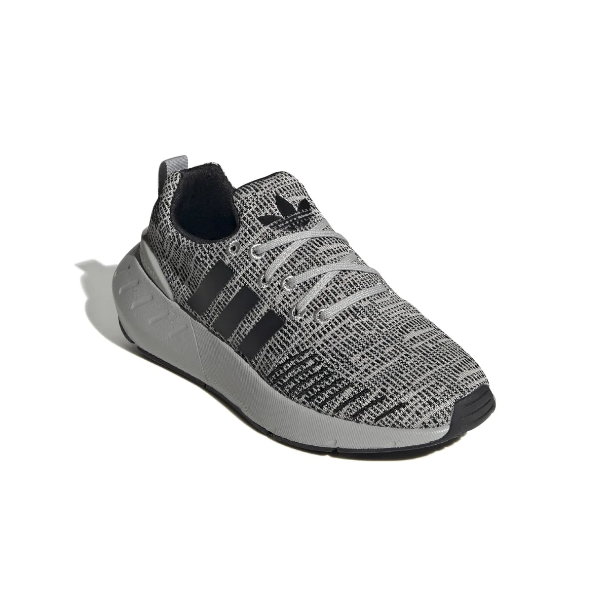 All-Purpose Comfort ADIDAS GZ1555 SWIFT RUN 22 JR'S (Medium) Grey/Black/Grey Mesh Running Shoes