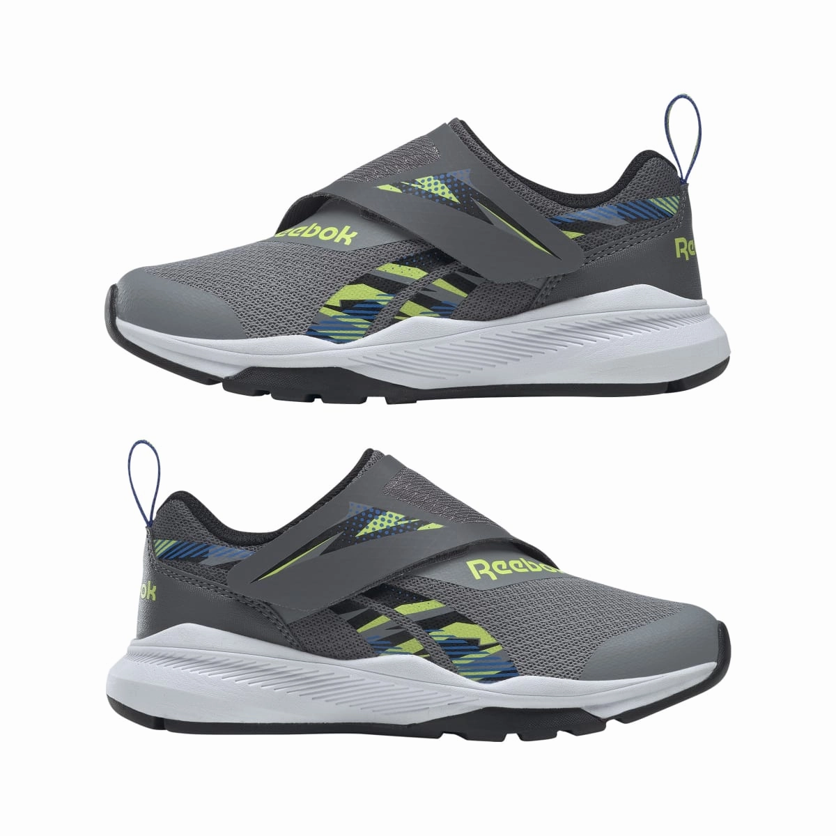 Dynamic chic Pure Lines REEBOK HQ4014 EQUAL FIT YTH'S (Medium) Grey/Black/Grey Synthetic & Textile Running Shoes