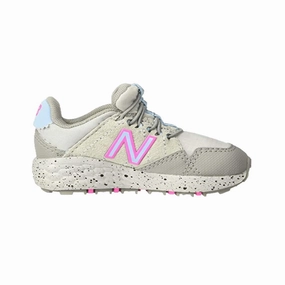 NEW BALANCE IDCRGLS INF'S (Medium) Rain Cloud/Summer Sky/Light Peony Synthetic Running Shoes adult style Rock Path
