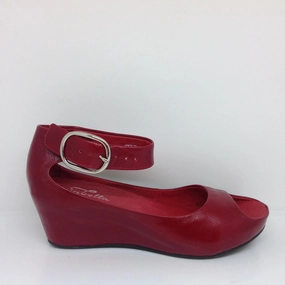 Isabella Seville Black ~ Leather Wedge Heel Icon Energy Sleek Appeal