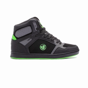 Wood Jog Oasis Hike DVS F0000333007 HONCHO MN'S (Medium) Black/Charcoal/Lime Leather & Nubuck Skate Shoes