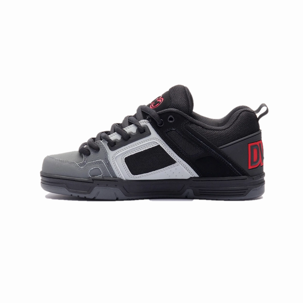 easy move DVS F0000029701 COMANCHE MN'S (Medium) Black/Gray/Red Leather & Nubuck Skate Shoes