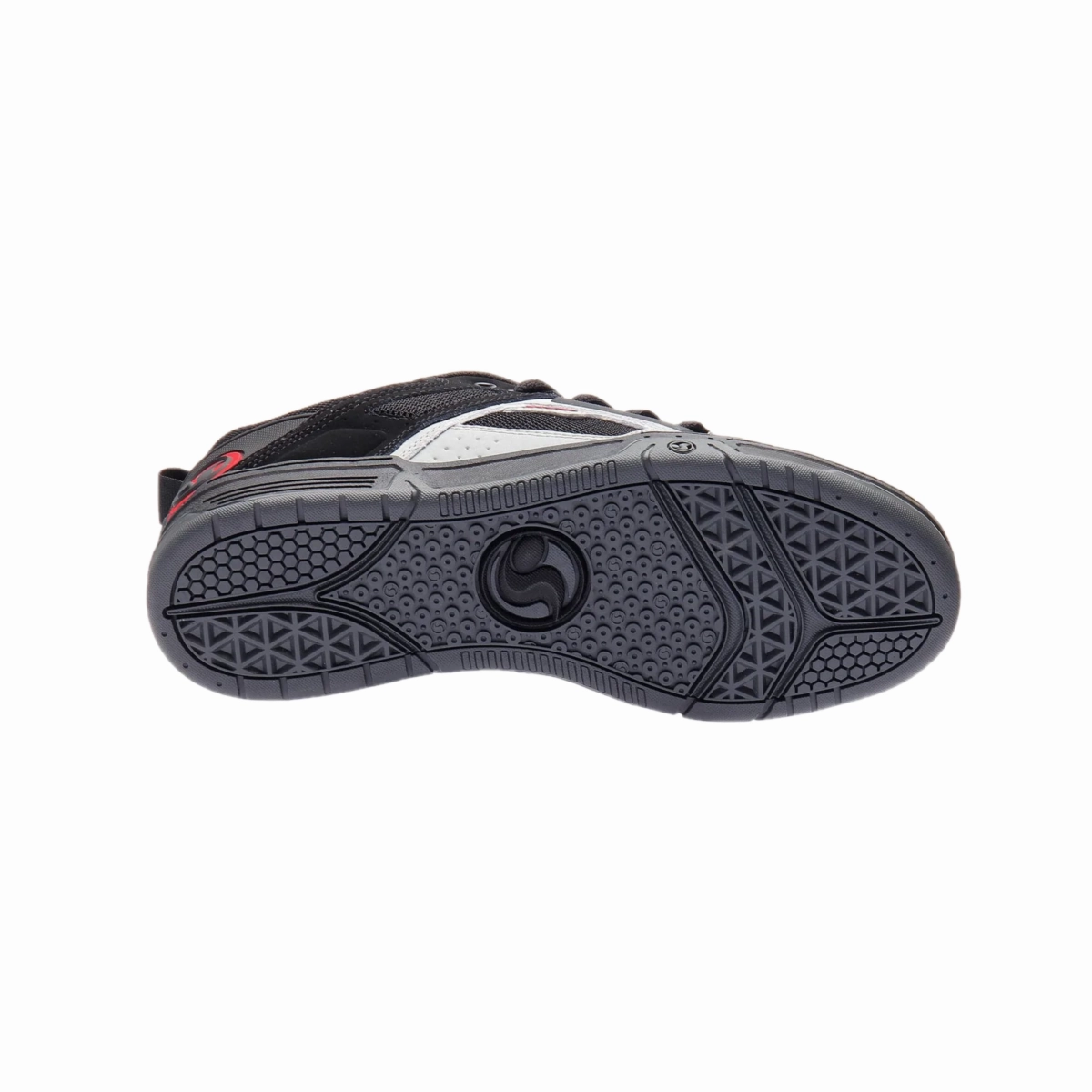 DVS F0000029701 COMANCHE MN'S (Medium) Black/Gray/Red Leather & Nubuck Skate Shoes Active Step