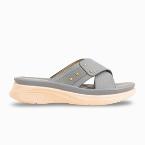 Slip Deals Grey Formal Slipper PU0509
