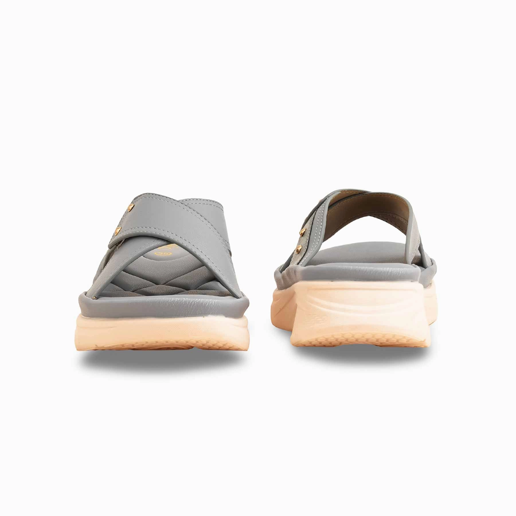 Grey Formal Slipper PU0509 Wide Width Slippers
