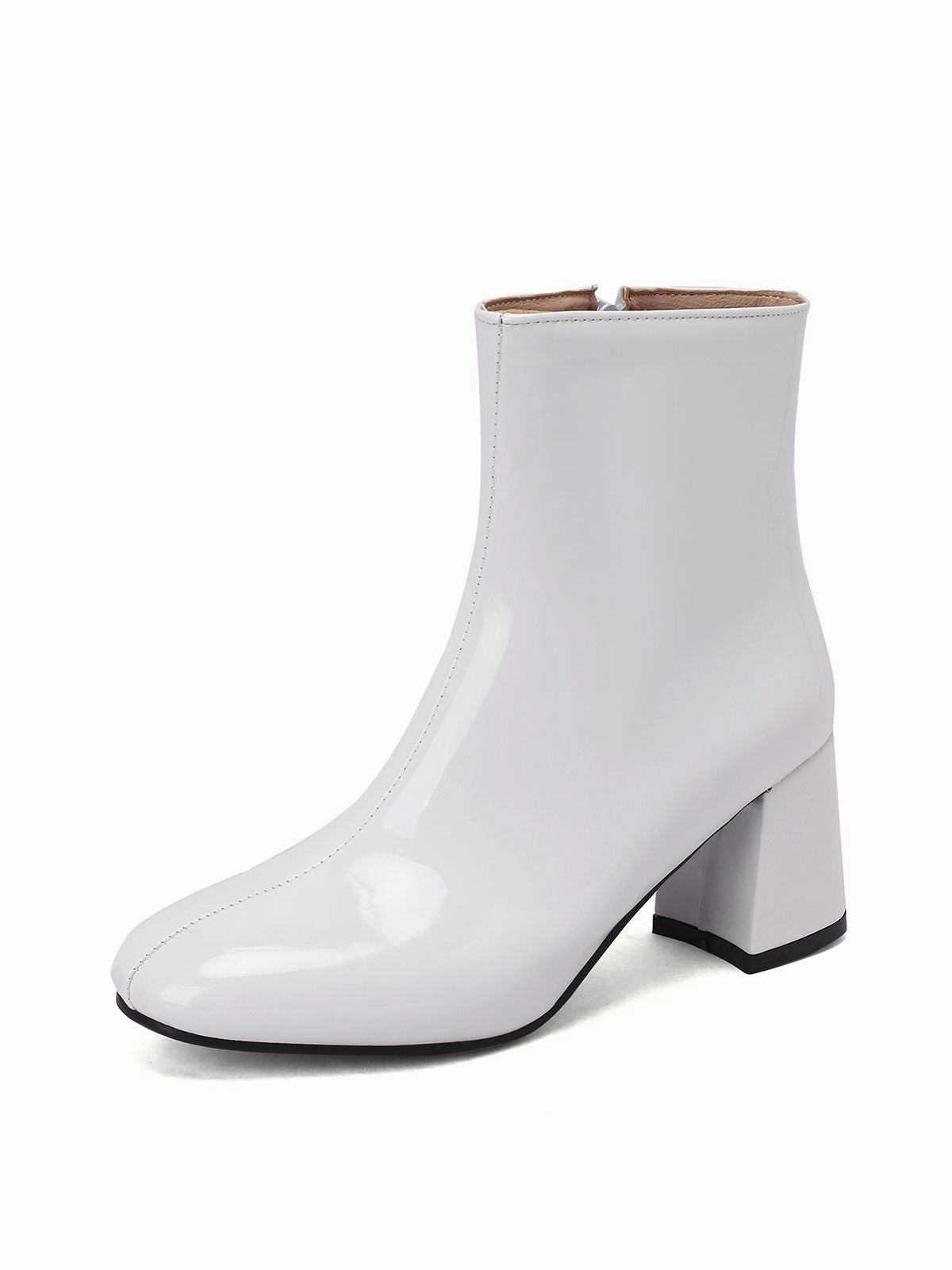 Retro Christmas Patent Leather Block Heel Ankle Boots Adidas Adizero Select 3.0 Basketball Shoes