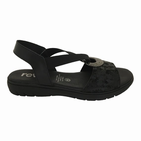 Lite Mode Reva  Kaya Black Sandal