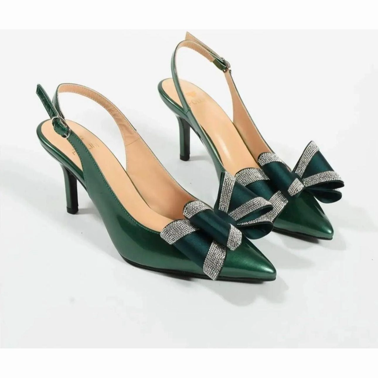 Rhinestone Bow Pointed Toe Party Shoes. Most Comfortable Asics Walking Shoes