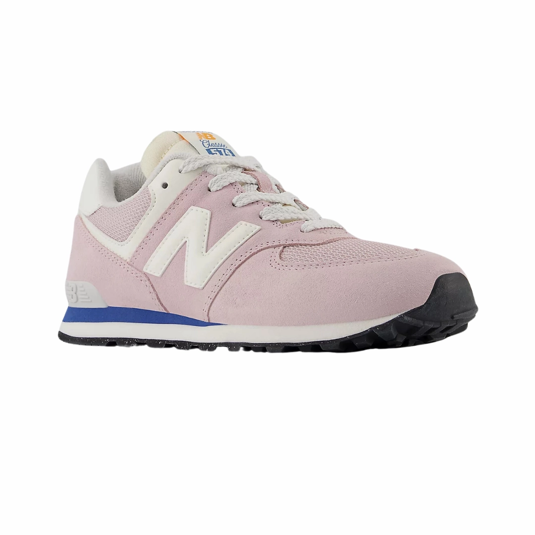 NEW BALANCE GC574VPK-W 574 v1 JR'S (Wide) Twilight Haze/Sea Stone Leather & Mesh Lifestyle Shoes Boys' specific shoes Kids' sandals