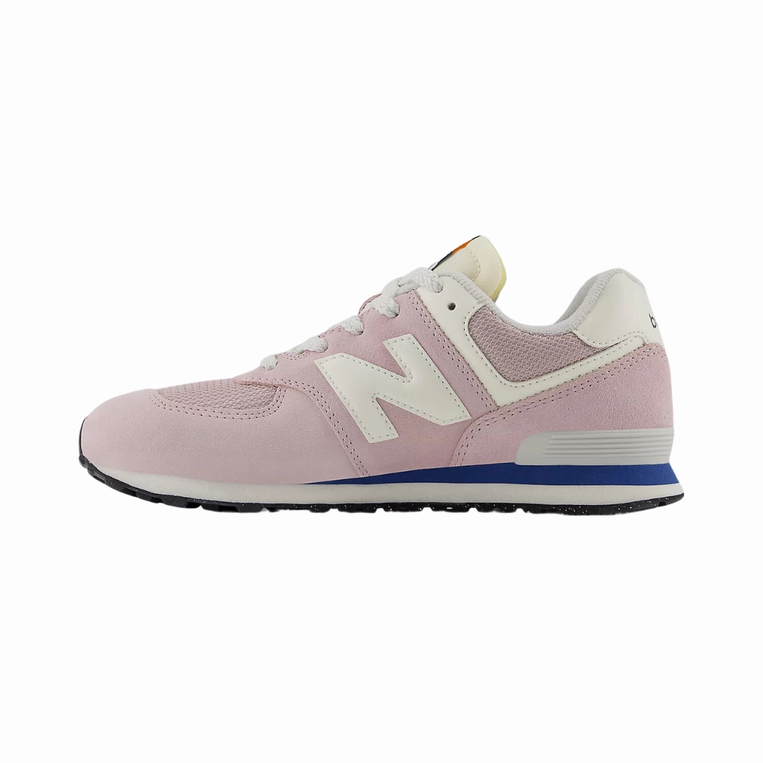 NEW BALANCE GC574VPK-W 574 v1 JR'S (Wide) Twilight Haze/Sea Stone Leather & Mesh Lifestyle Shoes multi - purpose shoes