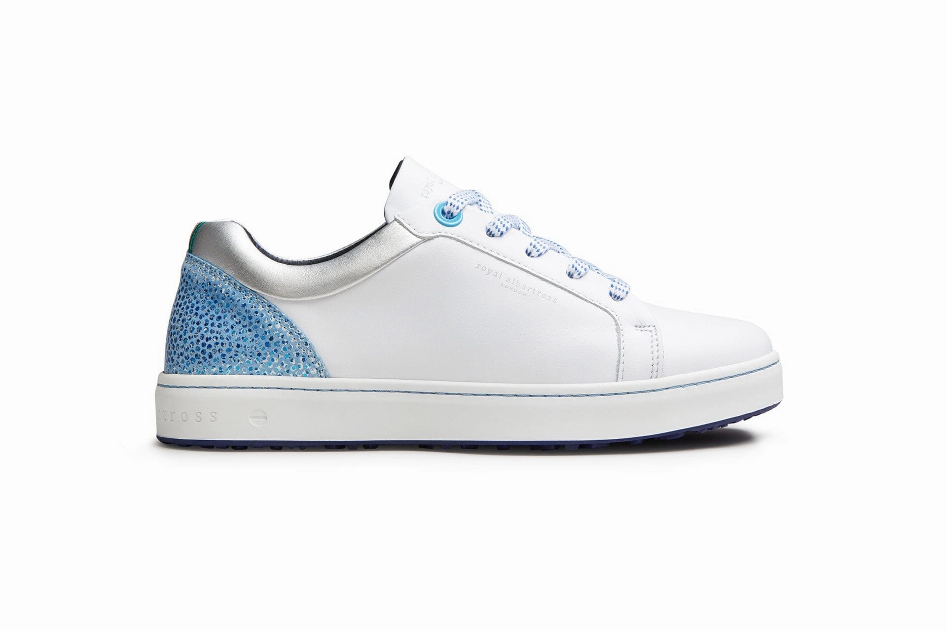 Open Toe All Day Fit Lady Skye | White/Sky Blue