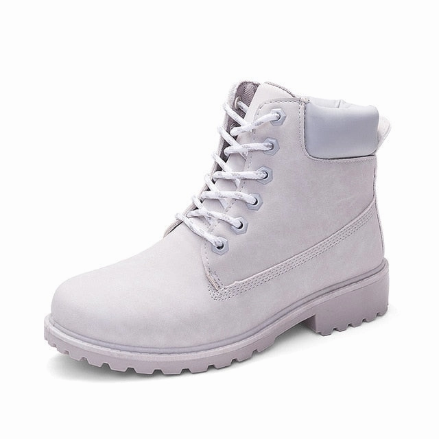 Steel Toe Snow Boots ROXDIA autumn winter women ankle boots new fashion woman snow boots for girls ladies work shoes plus size 36-41 RXW762