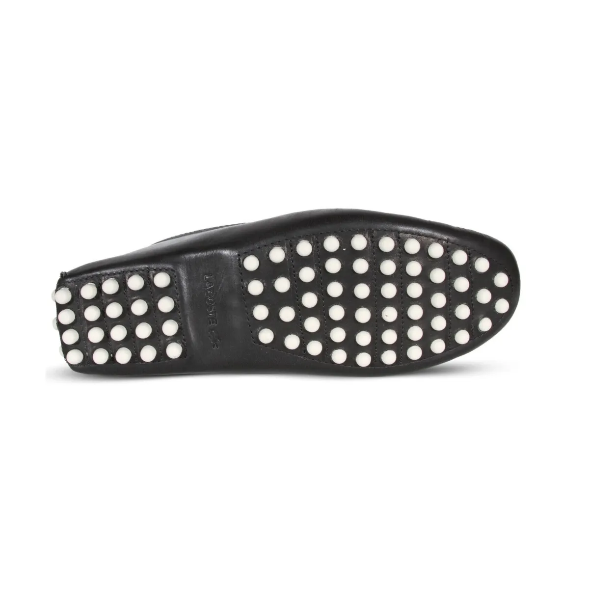 velcro LACOSTE 7-45CMA0032454 CONCOURS 123 MN'S (Medium) Black/Off White Leather Lifestyle Loafers