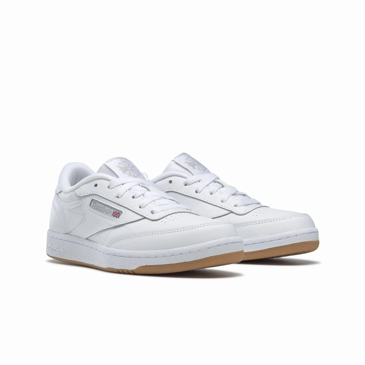 game - field shoes billiards - table shoes REEBOK CN5646 (100000213) CLUB C JR'S (Medium) White/Gum Leather Lifestyle Shoes
