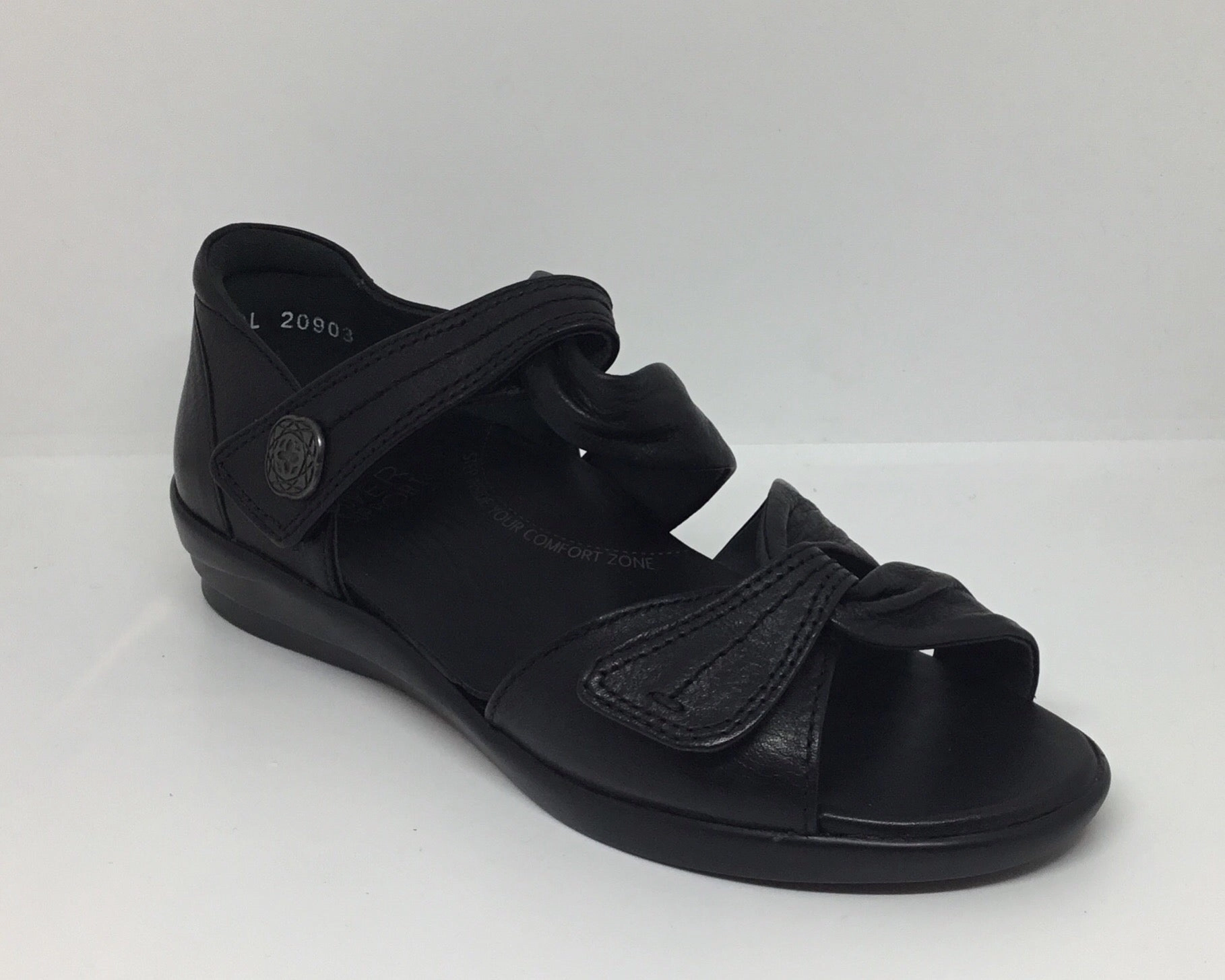 Universal Fit Ergonomic Design Ziera Doxie ~ Greige ~ Black ~ Leather