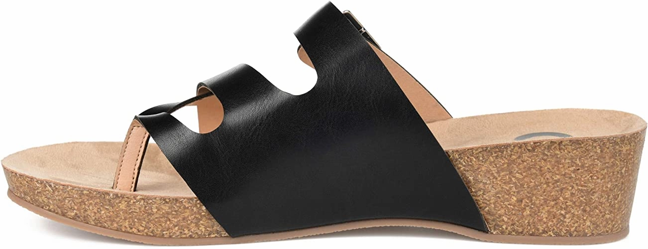 Best Asic Running Shoes For Overpronators Journee Collection Womens Madrid Wedge Sandal  Color Black Size 7.5M