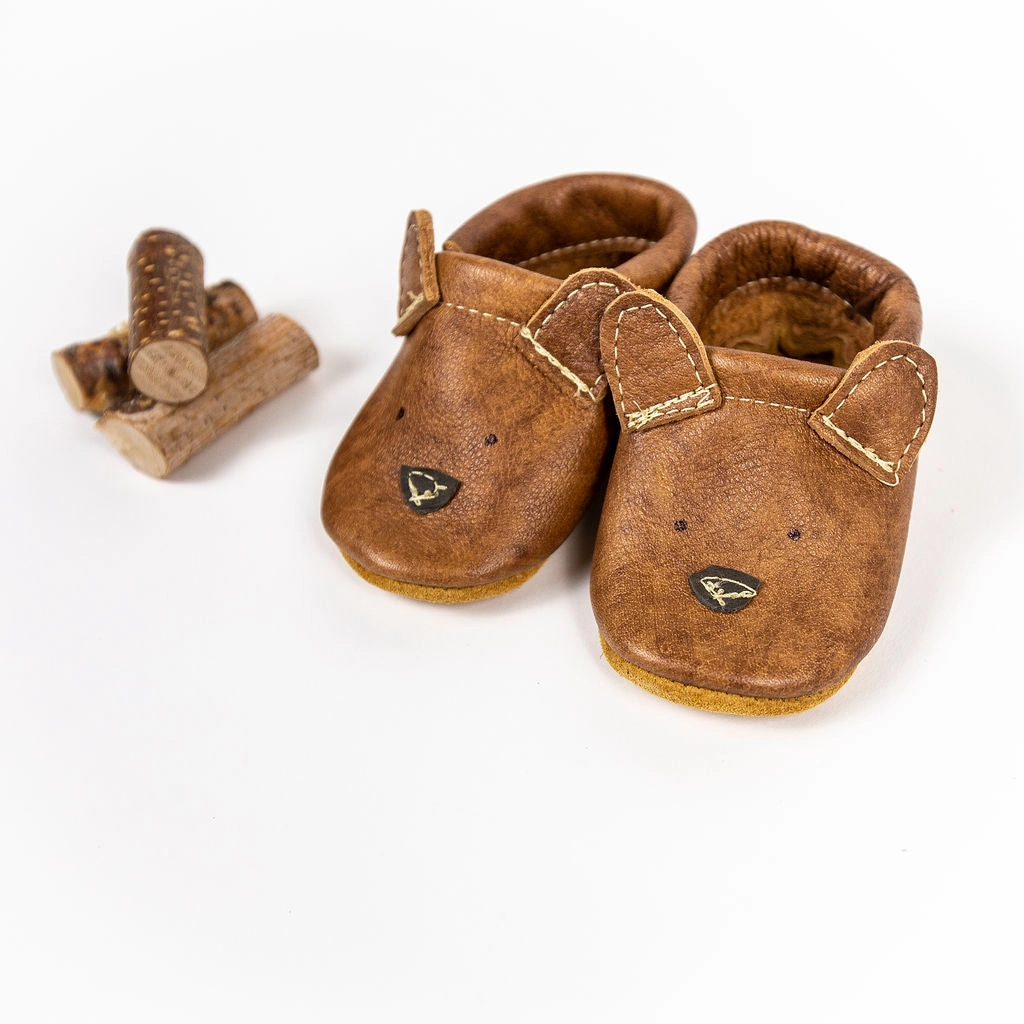 Russet Bear // Cute Critters Leather Shoes Baby and Toddler High Heels Vs Stilettos