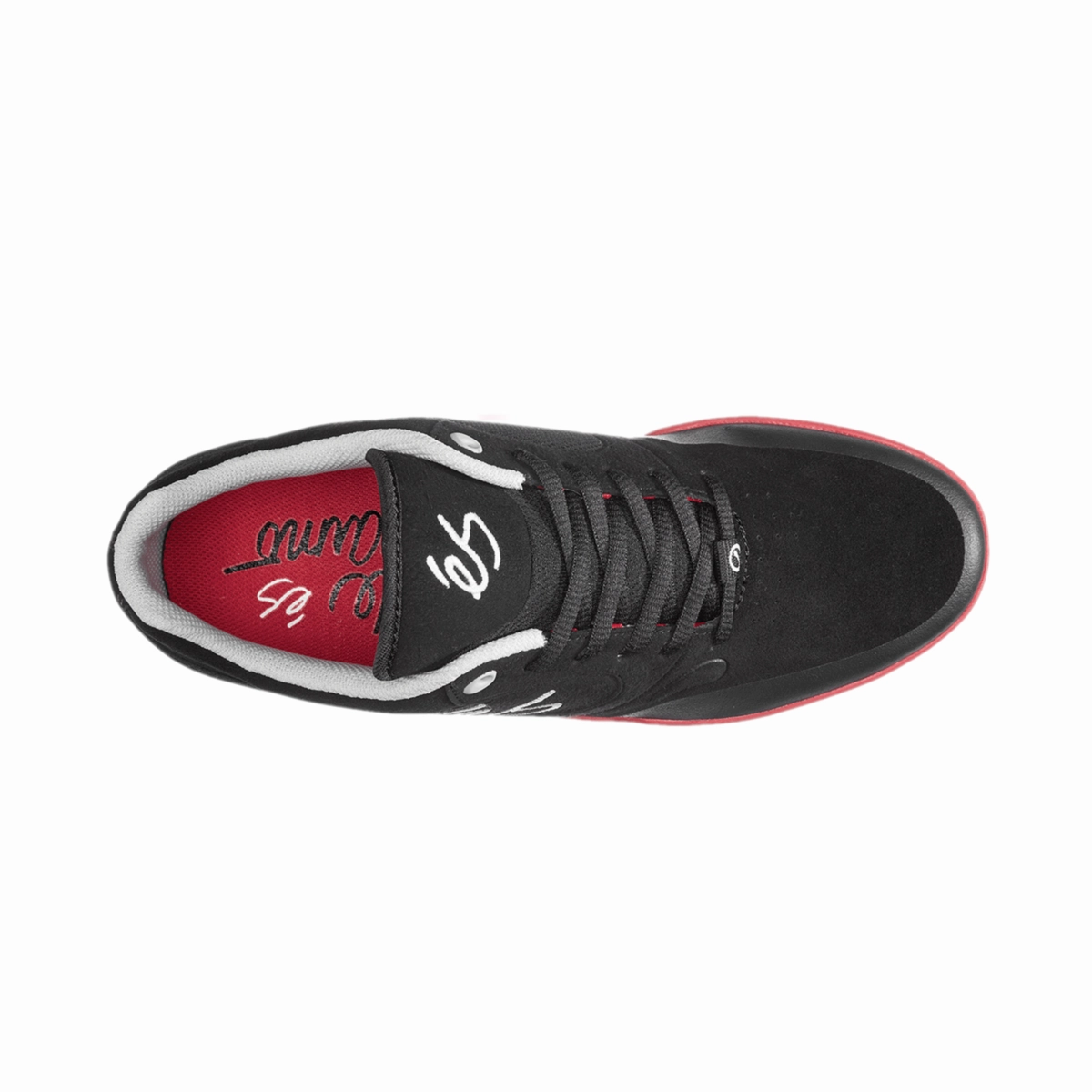 S 5101000158/597 SWIFT 1.5 MN'S (Medium) Black/Red/Grey Suede, Textile & Synthetic Skate Shoes Day Wear Suede Finish