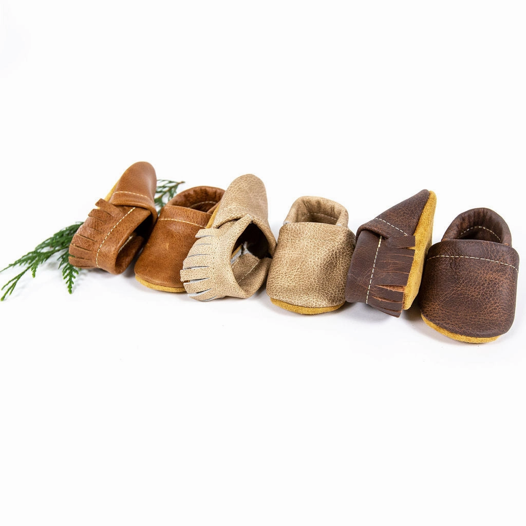 Saddle, Latte, Sable MOCCS Shoes Baby and Toddler