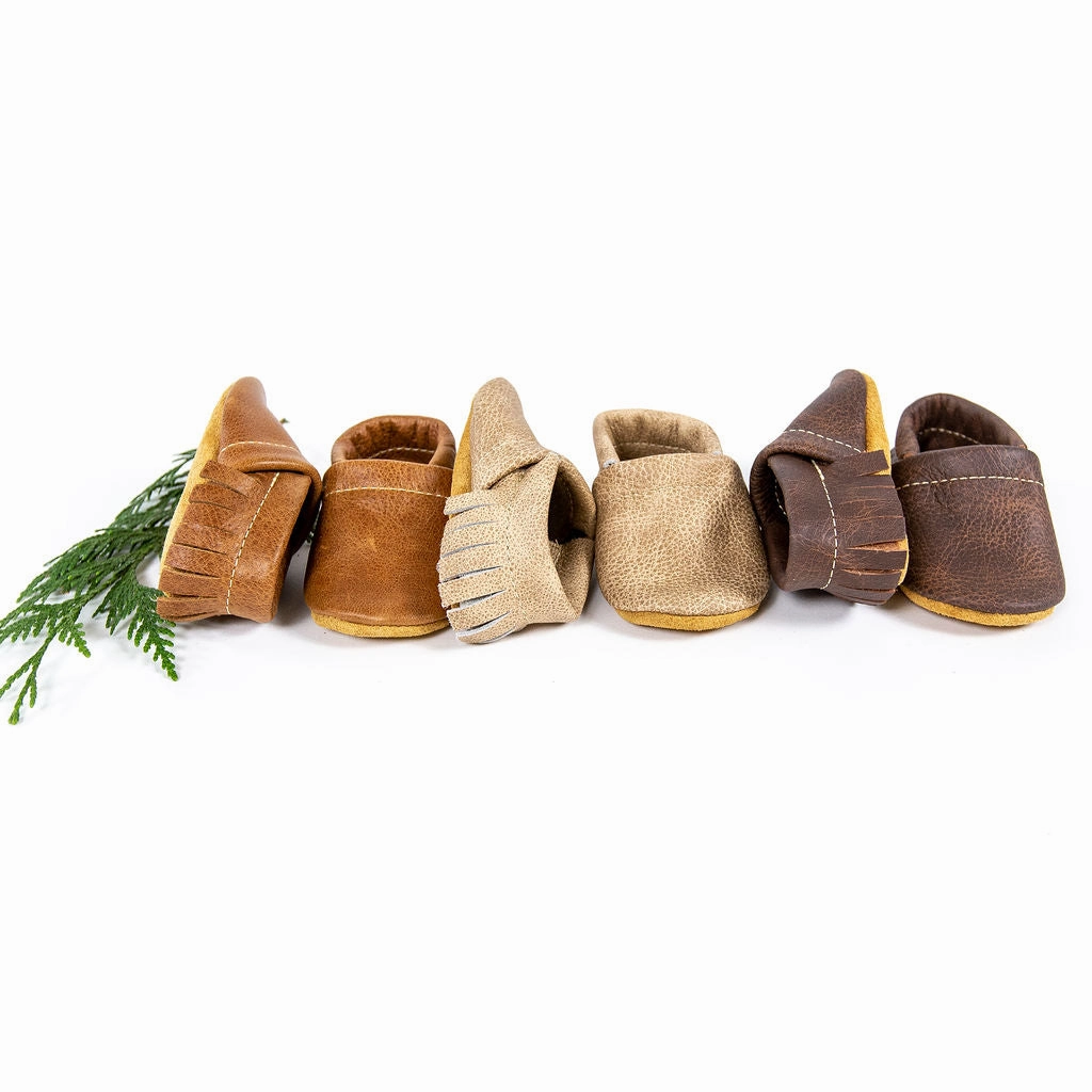 Saddle, Latte, Sable MOCCS Shoes Baby and Toddler