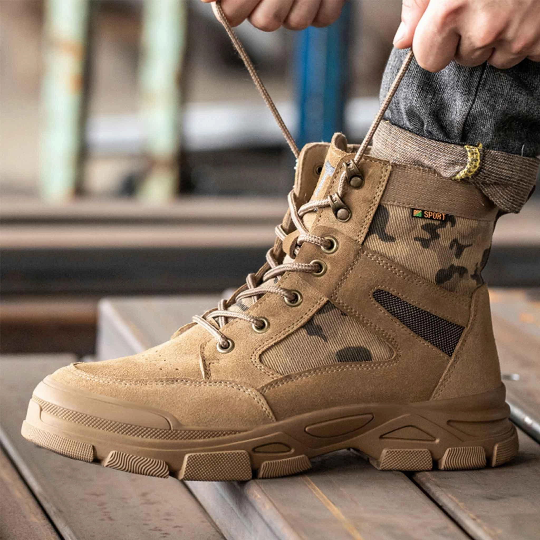 Best Insulated Boots For Work Men's Steel Toe Boots - Fire Resistant | Z006