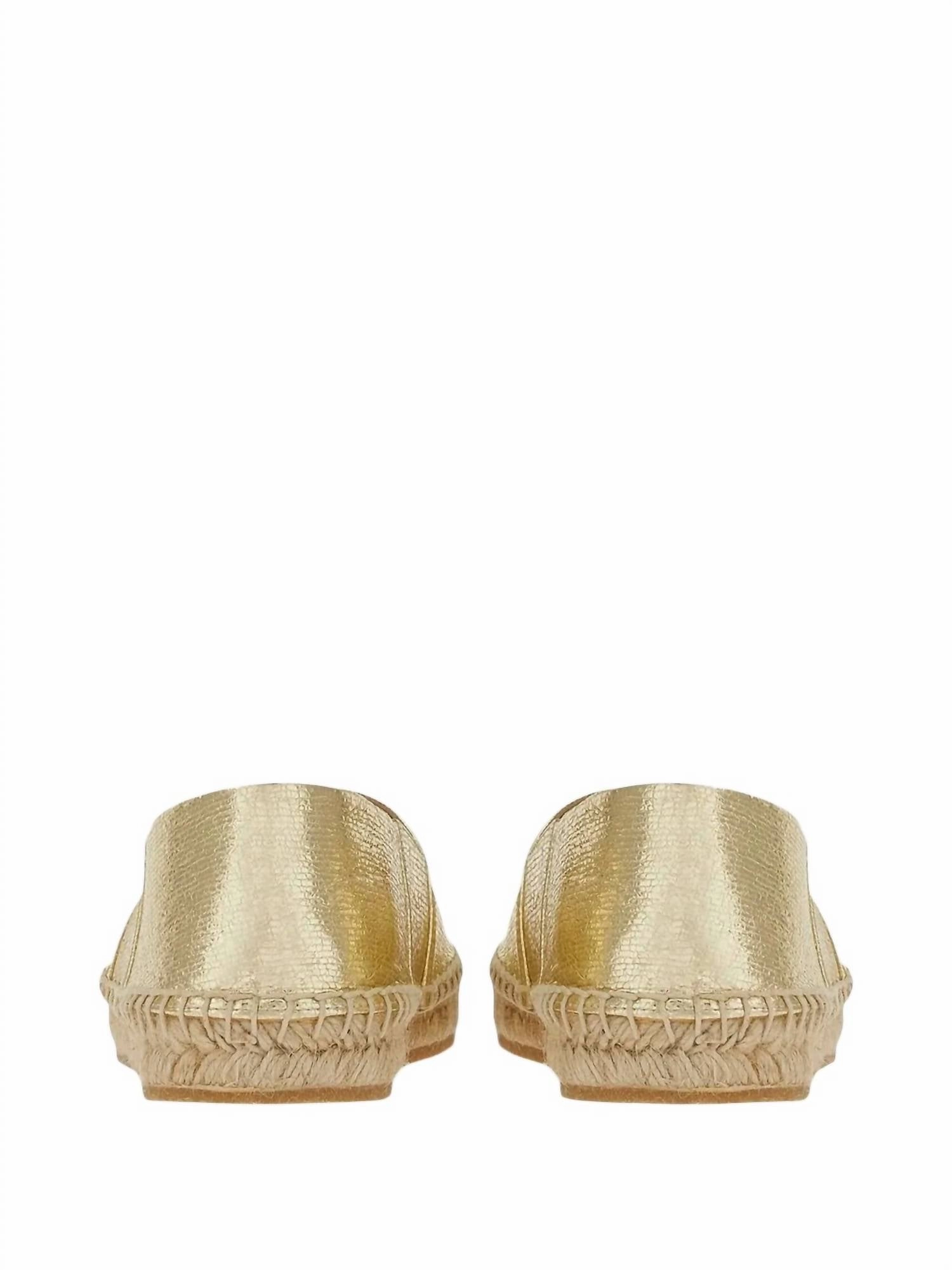 Snaffle Pebble Grain Leather Kiltie Loafers Salvatore Ferragamo - Women's Logo-embroidered Metallic Espadrilles