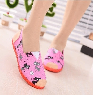 Twisted X Loafers Sapatos Femininos Women Round Toe Slip-on Loafers Female Cute Stripe Cloth Flat Shoes Ladies Casual Soft Shoes Zapatos De Mujer