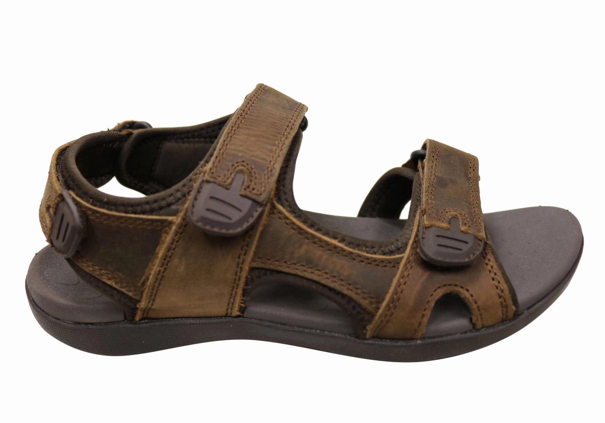 Sandals With Covered Toes Scholl Orthaheel Brody Mens Supportive Comfort Leather Sandals