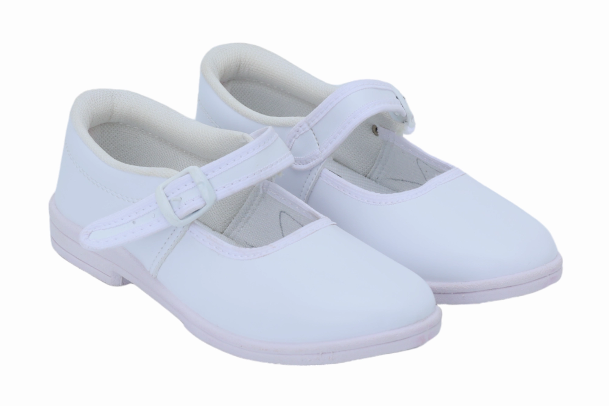 Boots For Big Calves School Shoes Girls (White 9-10 Yrs) 59919