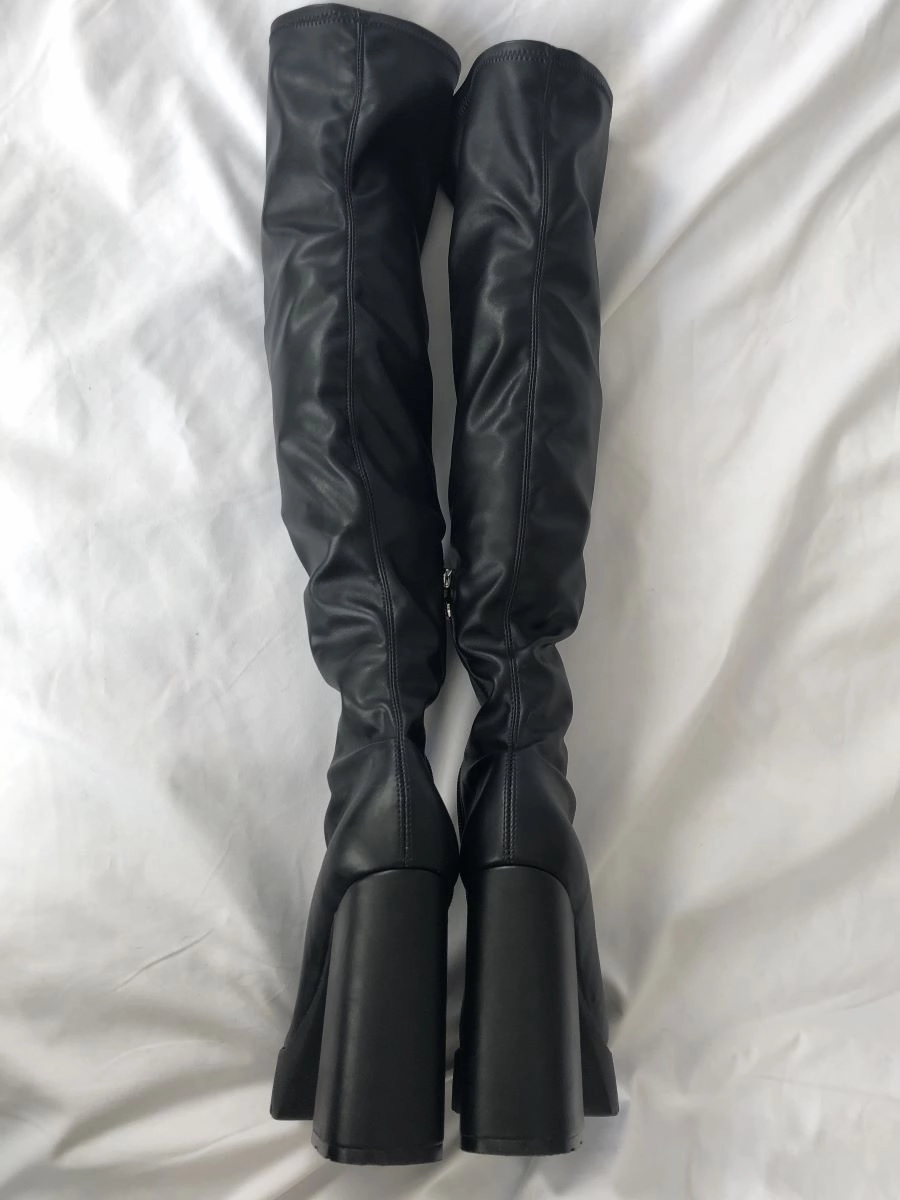 Best Adidas Shoe Schutz Darlyn Size 6 Vegan Leather Over the Knee Boots