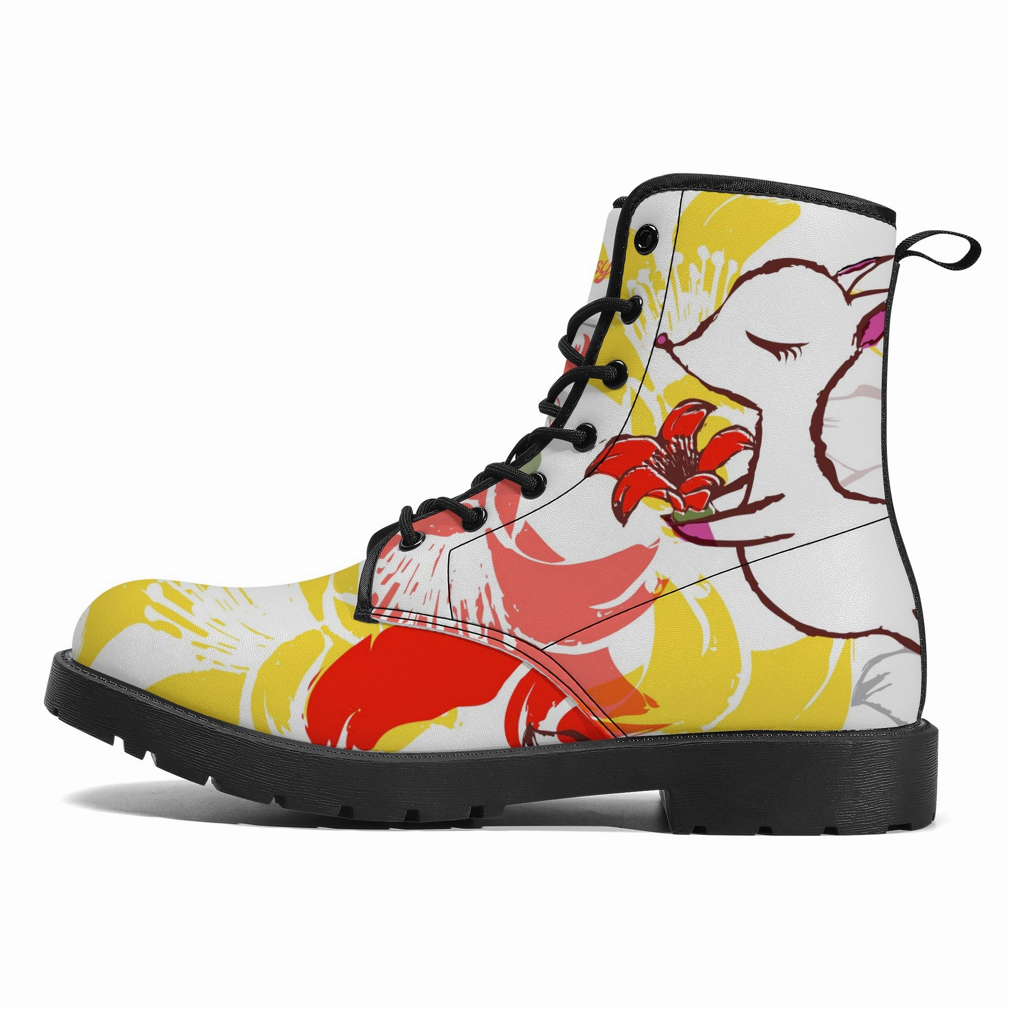 Heroflower Vegan Leather Boots (No Chinese characters Nmd R1 Adidas Shoes