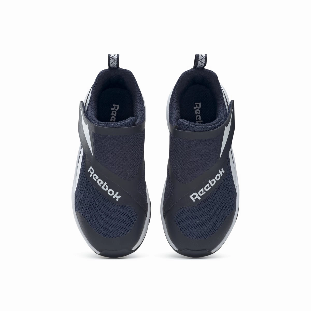 Sleek Option Quick design REEBOK GW6731 EQUAL FIT KID'S (Medium) Navy/Navy/White Synthetic & Textile Running Shoes