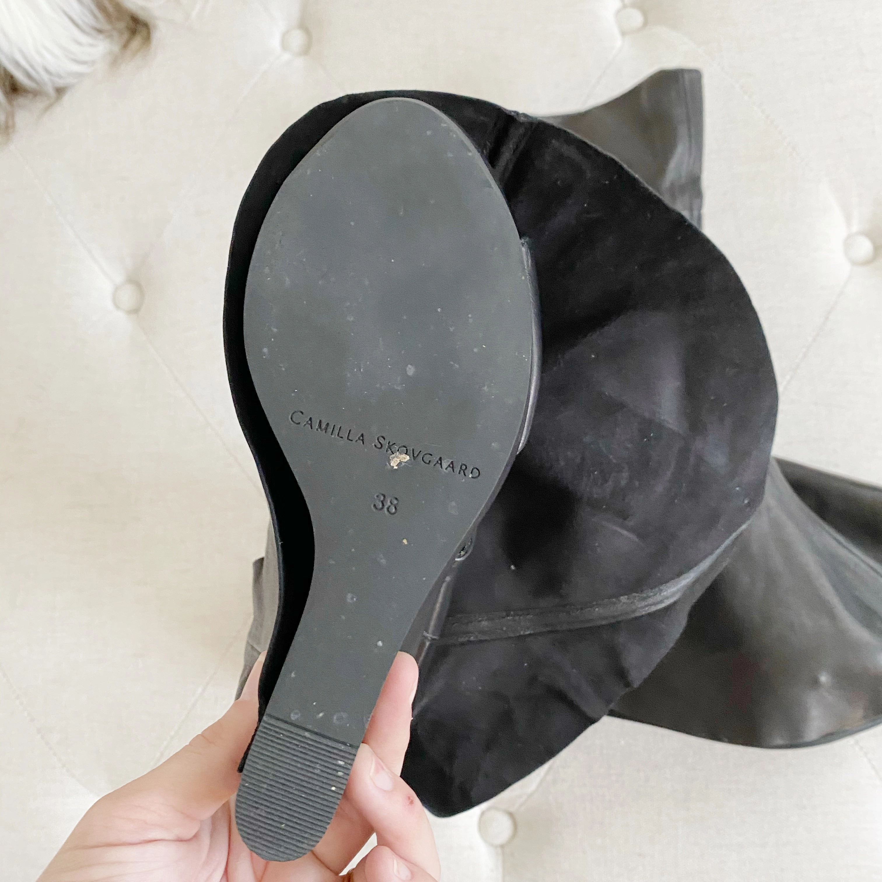 Camilla Skovgaard 120mm Covered Toe Boot Wedges 38 Adidas Shoes Like Socks