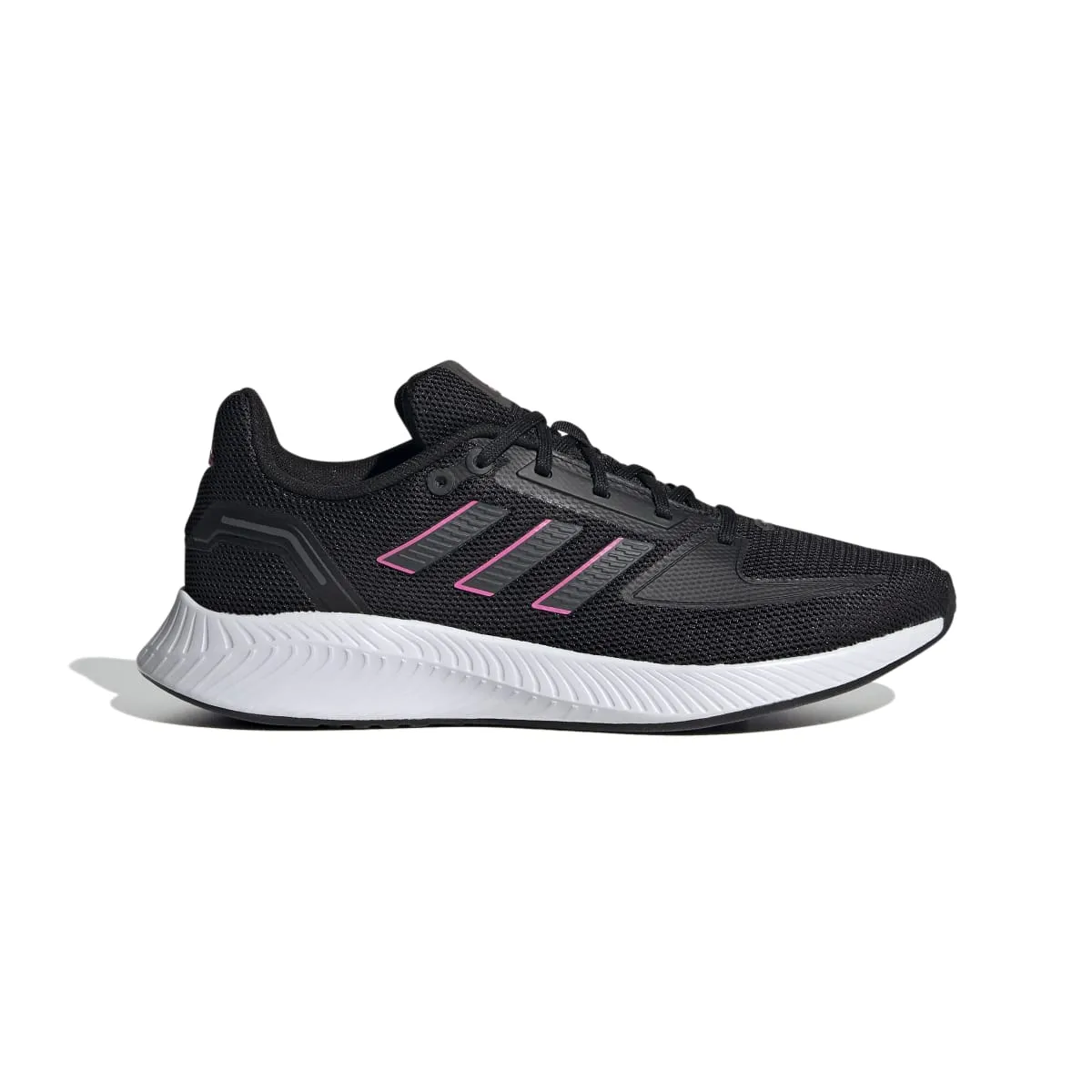 Fresh Tone Media Pop ADIDAS FY9624 RUNFALCON 2.0 WMN'S (Medium) Black/Gray/Pink Mesh Running Shoes