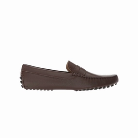 Casual Elegance Frost Step LACOSTE 7-35CAM011811I CONCOURS 118 MN'S (Medium) Brown/Black Leather Lifestyle Loafers