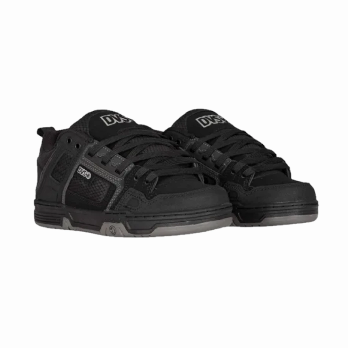 DVS F0000029985 COMANCHE MN'S (Medium) Black/Charcoal Leather & Nubuck Skate Shoes Timeless Footwear Ultra grip