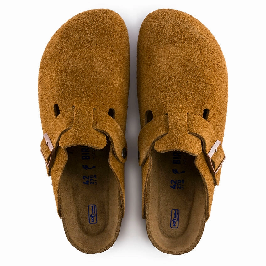 Dress Canvas Shoes 'Birkenstock' Women's Boston Suede Leather Clog - Mink