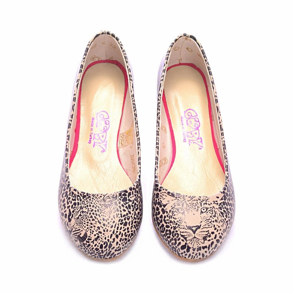 Love Glow Leopard Look Ballerinas Shoes 1089