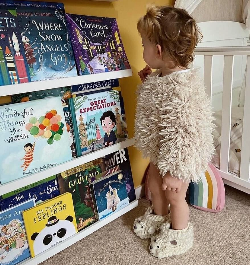 Suede Platform Slippers Shirley Sheep Kids Slippers