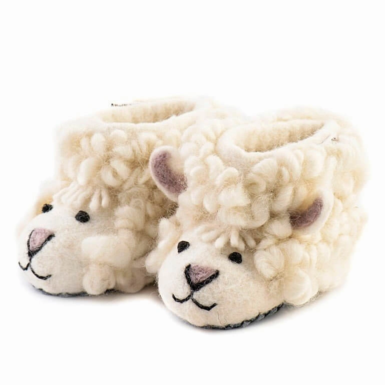 Shirley Sheep Kids Slippers Chanel Fur Slippers